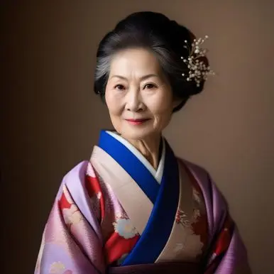 Femme De 60 Ans De Race Asiatique D'origine Japonaise